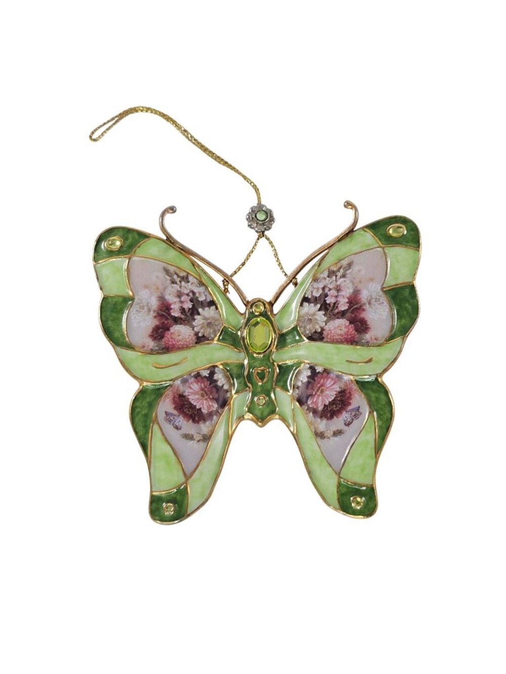 Bradford Exchange Butterfly Ornament Lena Liu Fanciful Flights Lively Zinnia